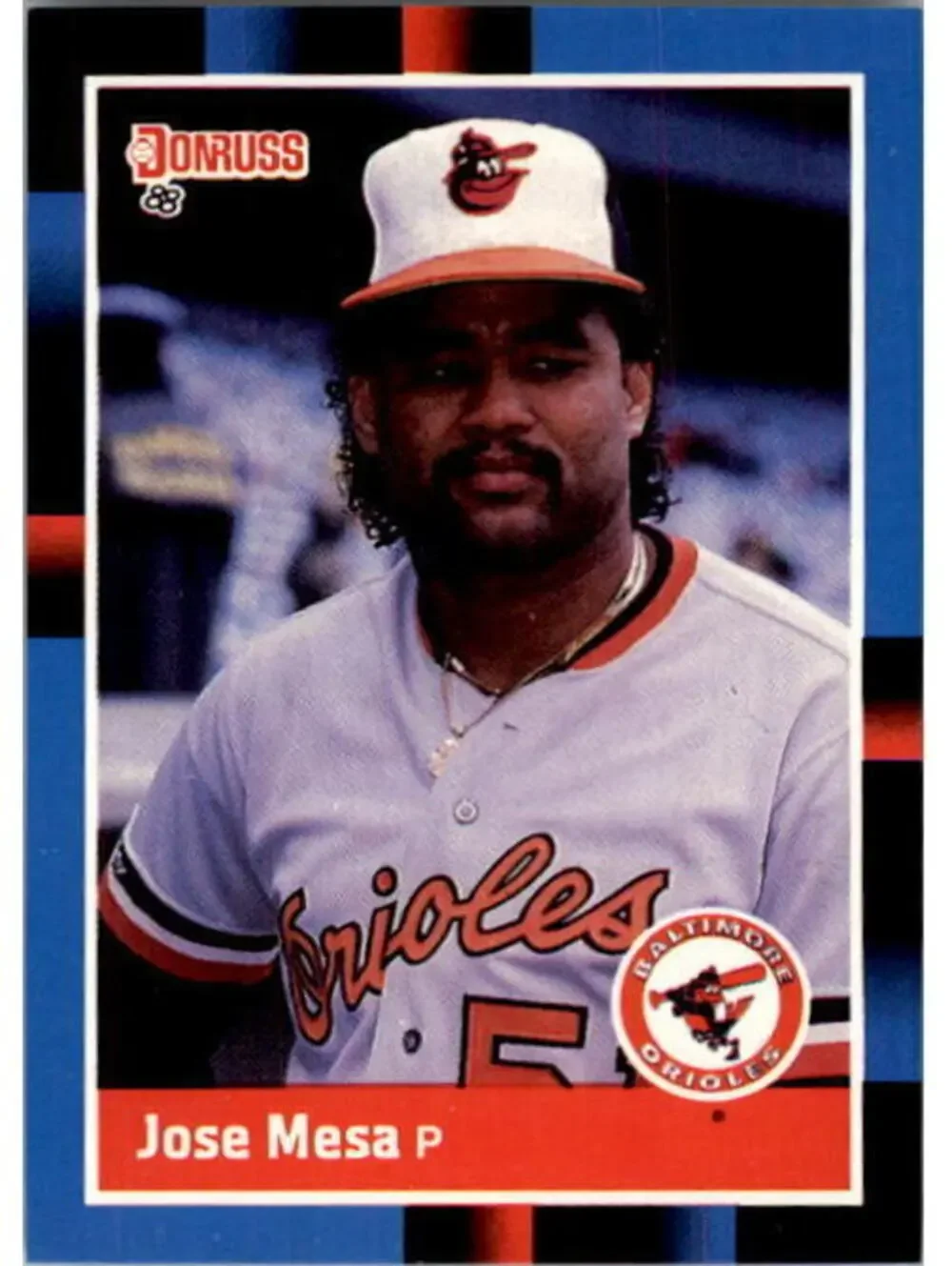 1988 Jose Mesa Donruss Baseball Card #601